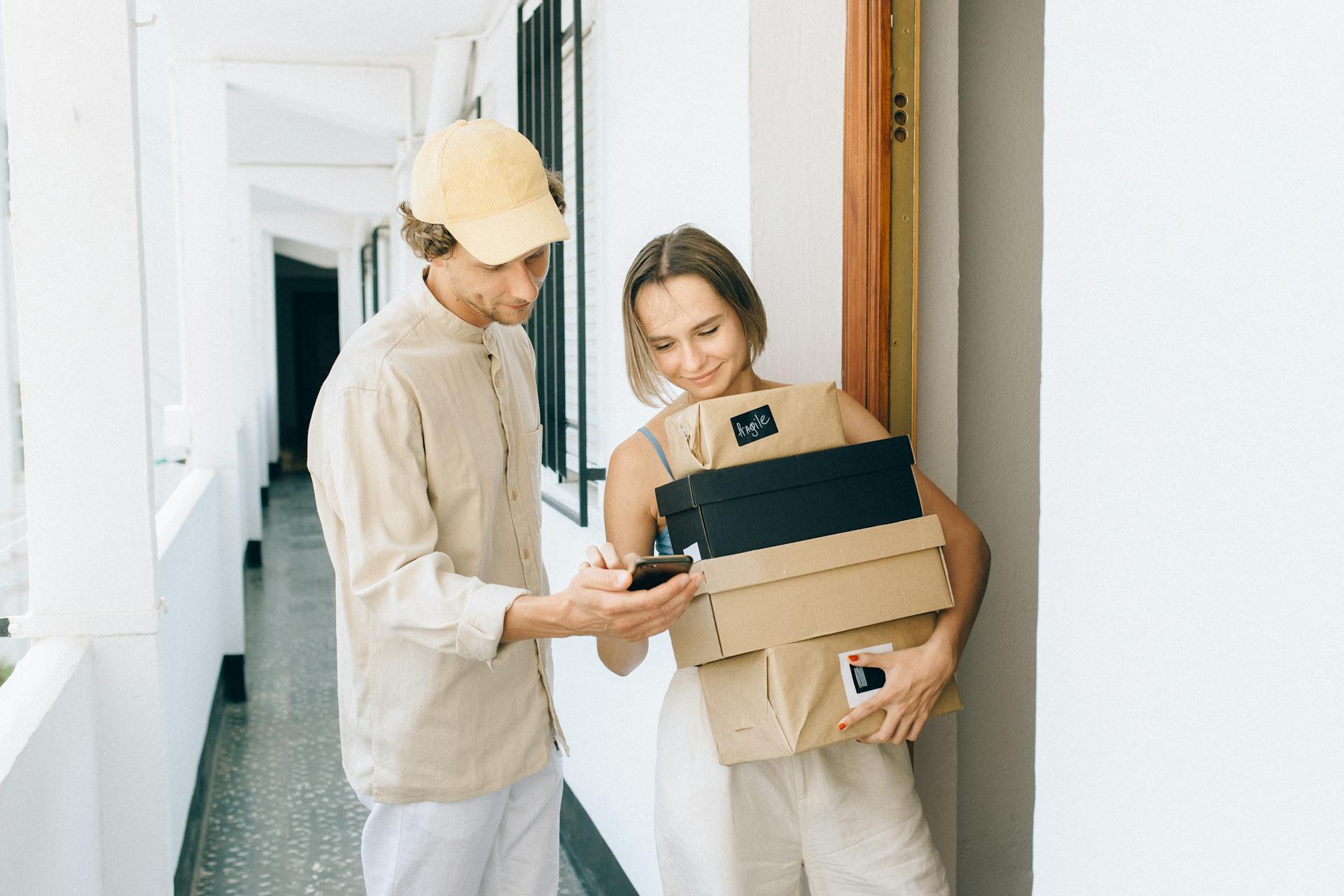 What is door-to-door service in e-commerce